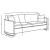 Corliss Chenille Arched Arms Sofa