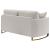 Corliss Chenille Arched Arms Living Room Set