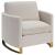Corliss Chenille Arched Arms Living Room Set