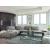 Arden Fabric/Metal 2-piece Adjustable Back L-Shape Sectional Sofa