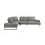 Arden Fabric/Metal 2-piece Adjustable Back L-Shape Sectional Sofa