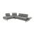 Arden Fabric/Metal 2-piece Adjustable Back L-Shape Sectional Sofa
