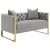 Eastbrook Tufted Back Velvet Loveseat