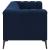 Chalet Tuxedo Arm Velvet Loveseat