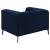 Chalet Tuxedo Velvet Arm Chair