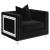 Delilah Velvet Tufted Tuxedo Arm Chair