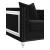 Delilah Velvet Tufted Tuxedo Arm Living Room Set