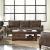Leaton Recessed Arms Leather/Split Living Room Set