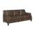 Leaton Recessed Arms Leather/Split Sofa