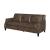 Leaton Recessed Arms Leather/Split Living Room Set