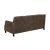 Leaton Recessed Arms Leather/Split Sofa