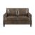 Leaton Recessed Arms Leather/Split Loveseat