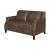 Leaton Recessed Arms Leather/Split Loveseat