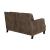 Leaton Recessed Arms Leather/Split Loveseat