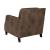 Leaton Recessed Arms Leather/Split Arm Chair