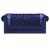 Bleker Tufted Velvet Tuxedo Arm Loveseat