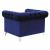 Bleker Tufted Velvet Tuxedo Arm Chair