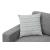 Clint Chenille L-Shape Sectional Sofa with Loose Back