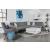 Clint Chenille L-Shape Sectional Sofa with Loose Back
