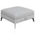 Clint Fabric Storage Ottoman with Tapered Legs