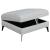 Clint Fabric Storage Ottoman with Tapered Legs