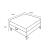 Clint Fabric Storage Ottoman with Tapered Legs