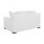 Ashlyn Polyester Fabric Sloped Arms Loveseat