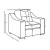 Ashlyn Fabric Sloped Arms Chair