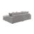 Blaine Polyester Fabric/Wood Reversible L-Shape Sectional Sofa
