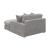 Blaine Polyester Fabric/Wood Reversible L-Shape Sectional Sofa