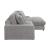 Blaine Polyester Fabric/Wood Reversible L-Shape Sectional Sofa