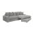 Blaine Polyester Fabric/Wood Reversible L-Shape Sectional Sofa