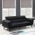 Shania Track Arms Leatherette Sofa with Tapered Legs