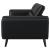 Shania Track Arms Leatherette Living Room Set w/Tapered Legs