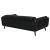 Shania Track Arms Leatherette Sofa with Tapered Legs