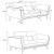 Shania Track Arms Leatherette Living Room Set w/Tapered Legs