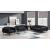 Shania Track Arms Leatherette Sofa with Tapered Legs