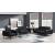 Shania Track Arms Leatherette Living Room Set w/Tapered Legs