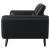 Shania Track Arms Leatherette Living Room Set w/Tapered Legs