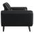 Shania Track Arms Leatherette Living Room Set w/Tapered Legs