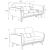 Shania Track Arms Leatherette Loveseat with Tapered Legs
