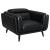 Shania Track Arms Leatherette Living Room Set w/Tapered Legs
