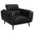 Shania Track Arms Leatherette Living Room Set w/Tapered Legs