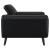 Shania Track Arms Leatherette Living Room Set w/Tapered Legs