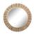 Oversized Round Wood Mirror