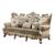 Ranita Fabric/Wood Sofa w/Pillows