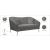 Hermosa Velvet Loveseat