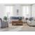 Gwen Recessed Arms Fabric Loveseat
