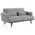 Blake Fabric Loveseat with Track Arms