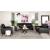 Moira Leatherette Tufted Sofa with Track Arms